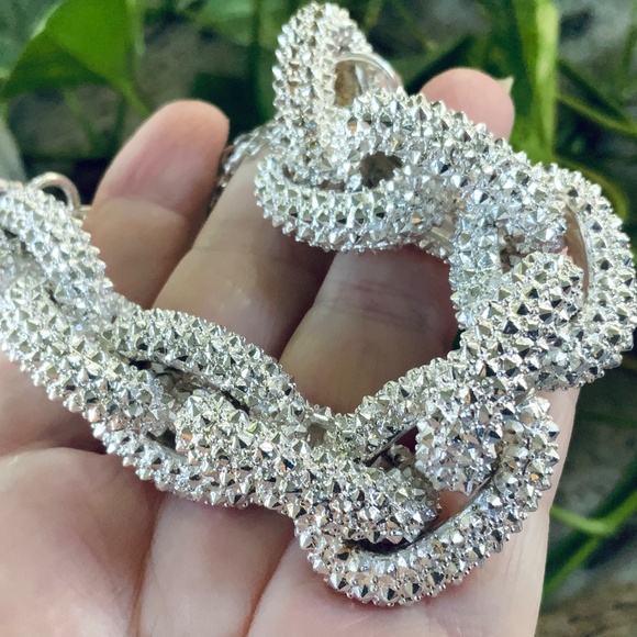 BOLD STUNNING SILVER CHAIN BRACELET -NORDSTROM /SEQUIN VINTAGE $85 RETAIL ⭐️NWOT - Picture 9 of 9